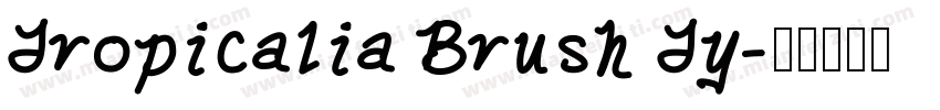 Tropicalia Brush Ty字体转换